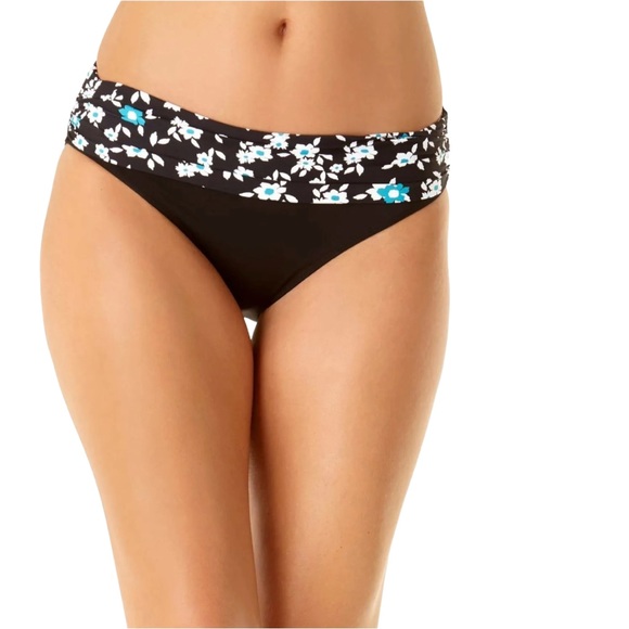 Anne Cole BEAUTIFUL BUNCHES Fold Over Mid-Rise Bikini Bottoms - Picture 5 of 13